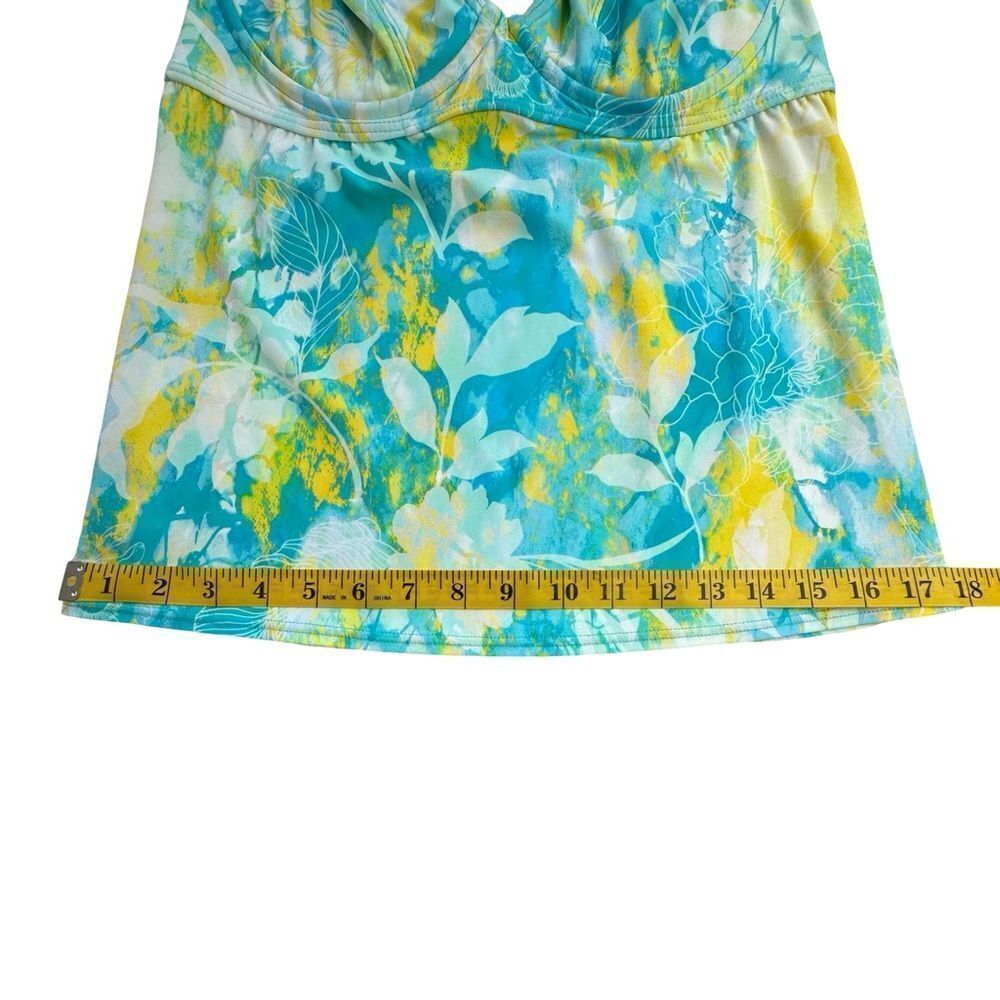 NWT Sunsets SEA HAVEN Muse Halter Underwire Tankini Swim Top 32DD - Picture 11 of 13